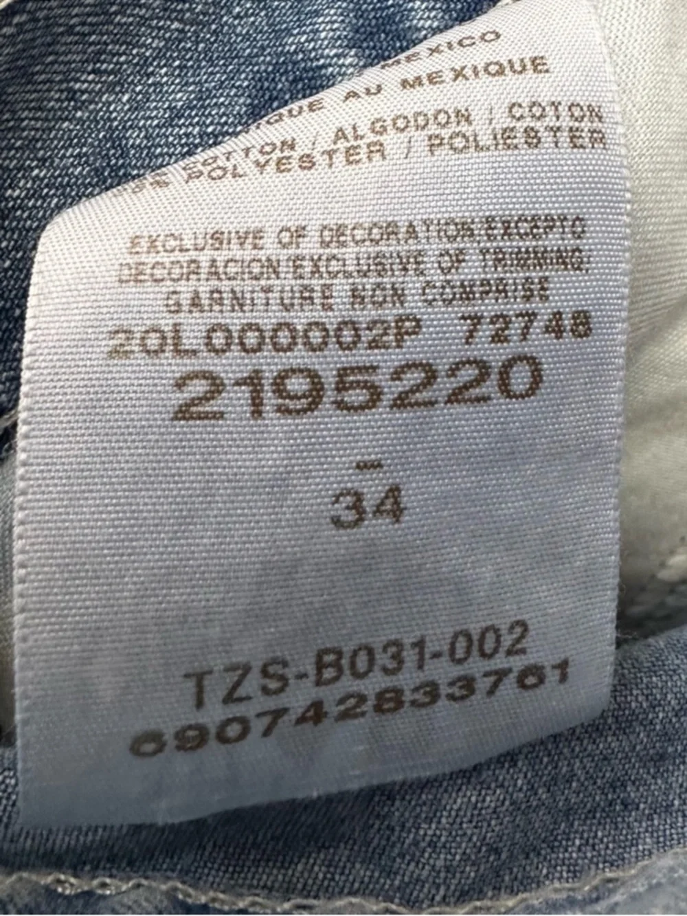 Lee carpenter jean shorts light wash 34 men’s